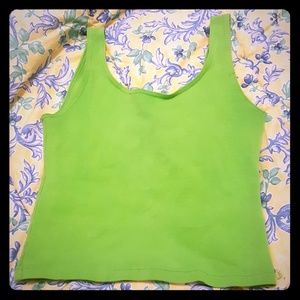 Green crop top